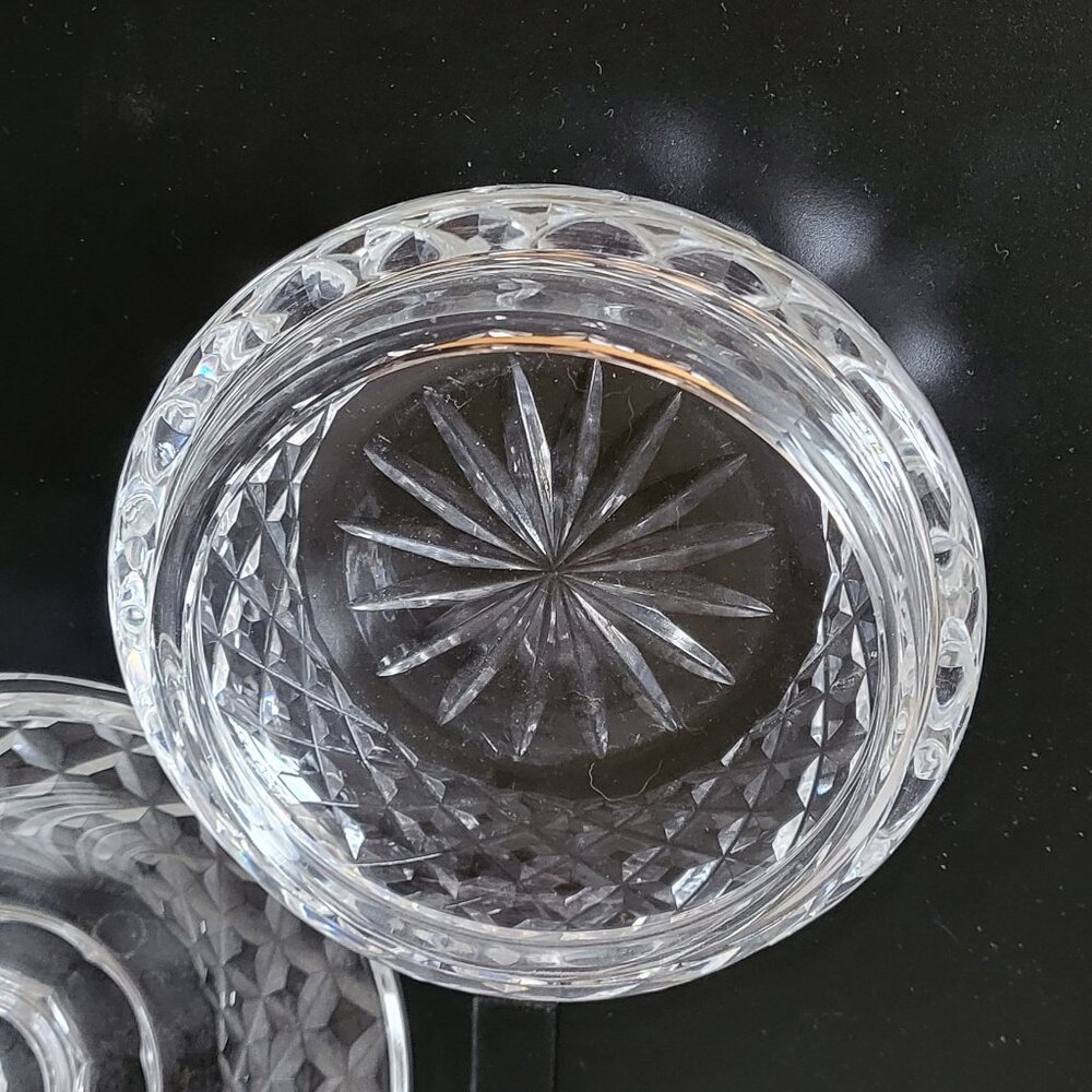 WATERFORD βοΈ CRYSTAL Powder Jar π Large & Rare ! - Picture 8 of 12